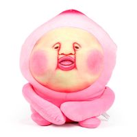 屁桃君毛绒公仔玩具女生床上睡觉抱枕超丑萌玩偶娃娃恶搞生日礼物 粉红色(手感偏硬) [4寸约10cm]挂件