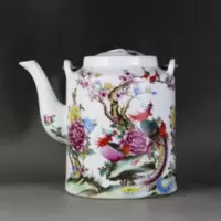清乾隆年制粉彩祥凤茶壶瓷器旧货古玩收藏仿古家居中式摆件博古架 清乾隆年制粉彩祥凤茶壶瓷器旧货古玩收藏仿古家居中式摆件博古