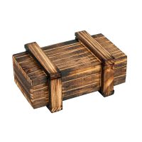 神秘宝盒孔明锁鲁班锁益智解锁机关盒子三开单开魔盒积木智力玩具 小号单开魔盒