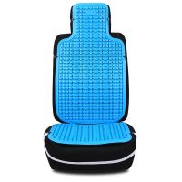夏天通风汽车坐垫夏季凉垫塑料座椅垫面包车大小客车货车单片座垫 无腰浅蓝