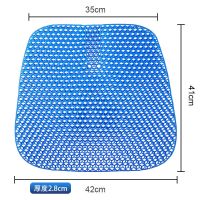 清凉凝胶蜂窝坐垫办公室汽车冰垫车用加大果冻垫夏季透气单片凉垫 光版不带套-蜂窝坐垫