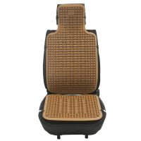 汽车夏季凉垫透气垫按摩珠垫货车轿车面包车客车出租车驾驶座通风 经典款[双圆平板]-咖啡色