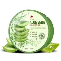 维京库拉索芦荟胶祛痘淡印美白晒后修复补水保湿天然芦荟面霜 高纯度芦荟胶一盒300g