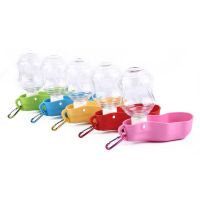 狗狗外出水壶随身水杯户外饮水器遛狗喝水器外出便携宠物随行水杯 DIIL[随机色250ml]不耐高温 单独水杯