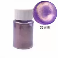 幻彩极光粉染色偏光粉不沉底diy手工制作闪粉滴胶用史莱姆 紫偏金20ml[10g]