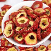 大片无核山楂干山楂片精选泡茶空心圈罐装100g柠檬片蒲公英茶组合 精选山楂干袋装100g