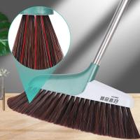 扫把簸箕三件套组合家用扫把套装升级加厚熟胶软毛扫把 至尊翡翠绿 单个扫把