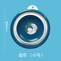 便携式户外旅行加厚洗脸盆家用折叠塑料盆宿舍学生用洗衣洗脚盆 [海水蓝]环保无味 小号[建议宝宝使用]送无痕挂钩