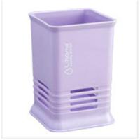 厨房桌面糖果色分格镂空筷子笼创意厨房筷子笼篓餐具沥水收纳筷架 单格紫色