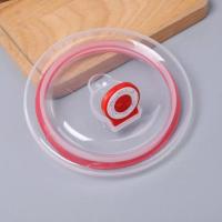 学生汤碗盖子托马斯凯蒂猫冰雪小黄人大碗配套密封盖餐具碗盖配件 红色大号(内直径12CM左右)