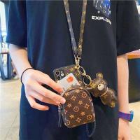 零钱包mate40/30手机壳斜挎mate20背带挂绳mate30Pro女款大牌奢华 老花壳+老花包+老花斜跨绳 其他型