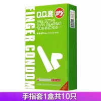 les手指套拉拉指套女性扣扣套情趣高潮抠指套大颗粒避孕套性用品 [体验款10只]芦荟手指套