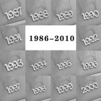 秋季出生送女友钛钢简约年份项链韩版个性女生饰品送闺蜜生日饰品 银色[保色5年] 1986年