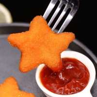 麦肯笑脸薯饼 开心薯儿童土豆饼 薯饼冷冻油炸薯条小吃半成品薯饼 星星鸡块2斤