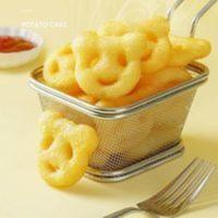 蓝顿旭美熊猫薯饼2kg/80-110个 开心薯饼油炸小吃可爱土豆饼 2000g