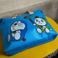 [买2送一]卡通旅行大容量可爱收纳包儿童行李短途手提亮色袋子 叮当猫 小号40x55cm不参加活动