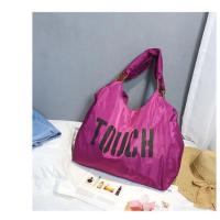 休闲尼龙女包单肩大容量超布包牛津手提单肩包旅行妈咪大包包瑜伽 齐乐--8923紫色