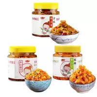 咸菜大全萝卜干酸豆角外婆菜木瓜丝五仁酱丁开胃下饭神器批发瓶装 酸豆角+五仁酱丁+麻辣萝卜丁
