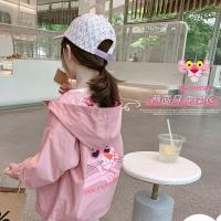 2021新款女童秋装儿童春秋外套宝宝两面穿冲锋衣潮时尚防风衣童装 粉色[两面穿] 100 建议身高1米左右