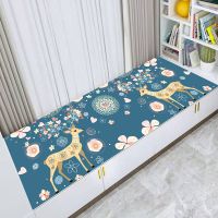 ins风飘窗垫卡通儿童地毯卧室床边毯榻榻米垫四季通用防滑可水洗 两只鹿 40*120厘米