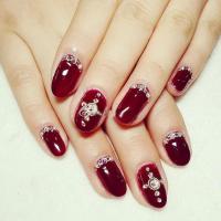 美甲贴片假指甲成品美甲贴片可拆卸新娘穿戴甲片手工光疗甲片短款 最显白款A 小号15 11 12 11 9