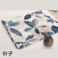沙发布料批发立体印花绒布料沙发垫桌布靠枕抱枕餐椅飘窗垫diy 大叶蓝花花色