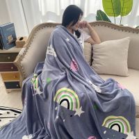 冬季空调毯加厚法兰绒毛毯单人被子黑白斑马纹床单双人沙发垫盖毯 美丽愿望[加厚款包边款] 100*140cm儿童毯-约0.