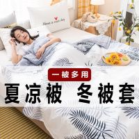 南方生活空调被夏被套夹棉冬被壳单双人薄被子夏天学生宿舍卡通 柏拉图[升级款] 50X60cm(不带拉链款)
