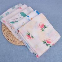 婴儿推车毯夏薄外出多用毯棉纱布迷你小被子午睡盖巾儿童长方形 白色