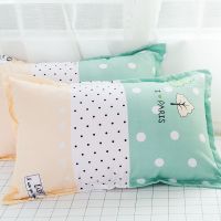 枕套夏单人一对大号学生单人枕用信封枕套枕头皮74*48cm加厚 一米阳光 一对装(74*48CM)