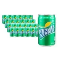 雪碧/含糖雪碧/CAN200ML/*24/半塑包(SLEEK罐) 200mL*24罐