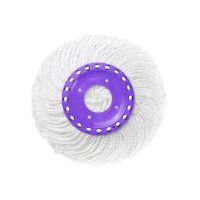好神拖通用旋转拖把头棉拖布头加厚家用圆形墩布头替换装拖把配件 单个装(台湾品牌)