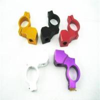 摩托车改装配件蓝光防眩目倒后镜观反光镜KOSO菱形铝合金后视镜 镜码