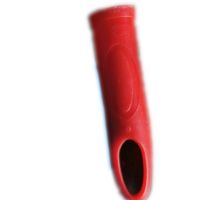 22mm挂式手柄套 拖把塑料件配件拖把杆帽塑料手柄把手尘推杆把套 红色直径22帽子4个_