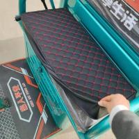 电动三轮车座套坐垫套四季通用皮革海绵全包防水防晒加厚保暖座套 尊贵黑 坐垫不全包宽40长40