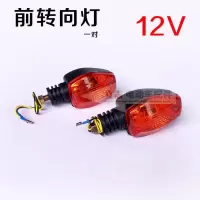 电动三轮车尾灯 通用前转向灯行车刹车灯后尾灯总成12V48V60V插泡 前转向灯 12V一对