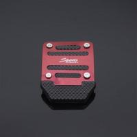 EN125摩托车脚蹬改装脚踏配件大排量跑车脚垫装饰品个性刹车踏板 新型刹车板-红色