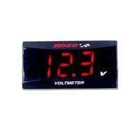 KOSO摩托车电动车电摩配件电压表改装10-150V电子液晶显示电压数 [红色]灯光 防水电压表
