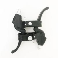 儿童自行车刹车把手刹把童车把手三轮山地车闸把刹车手柄配件通用 塑料黑色一对+工具