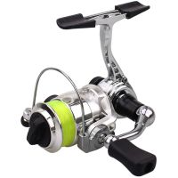 迷你XM100 金属小纺车轮 钢笔竿渔轮 摇轮抛线鱼轮掌中宝小鱼线轮 微/刺100纺车轮