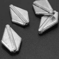 防磨鱼线塑芯飞机铅坠批发扁形海钓远投海竿抛竿铅坠子爆炸钩配件 飞机坠50克 5个装