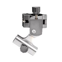 钓椅配件三件套铝合金炮台架支架通用型卡扣鱼护架拉饵盘架配件 钓椅鱼护架[枪色]