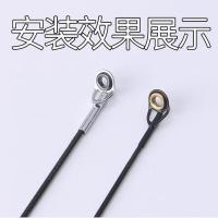 矶竿稍环矶钓竿导眼环导线环过线环导环鱼杆顶环尖环磁环竿稍头渔 银色 5枚不锈钢内径0.8mm