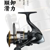 池刃全金属渔轮 纺车轮抛竿海竿路亚海杆轮锚鱼钓鱼远投鱼轮 1000型