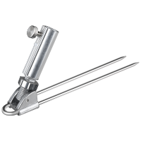 奥光铝合金炮台座不锈钢地插杆垂钓鱼竿支架渔具用品金属小配件 单独地插--不含支架