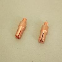电熔焊机铜头子黄铜母头基座PE管热熔对焊机零配件紫铜焊头插接头 4.0铜头一对-5H1