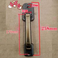 老式防盗门自动锁拉手 外装门碰撞锁单把手家用大门锁具配件执手 2号自动锁拉手