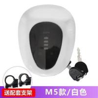 简易款电动车48V仪表总成新款电量显示大灯喇叭电门锁一体总成 M5白色