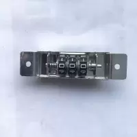 拉杆箱配件行李箱铝框拉杆箱配件大全密码锁扣锁拉杆箱提手配全套 银色密码锁一个
