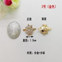 新品单鞋扣凉鞋装饰品夹趾拖鞋配饰配件皮包五金扣件水钻鞋花鞋饰 2号 一双价